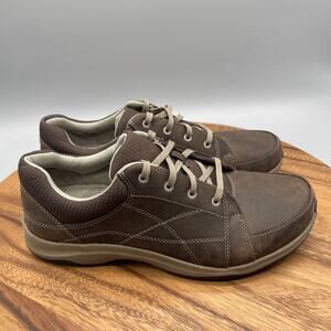 Ahnu Taraval Shoes Womens Size 10 Brown Leather Walking Comfort Casual Sneakers